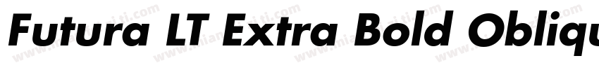 Futura LT Extra Bold Oblique字体转换